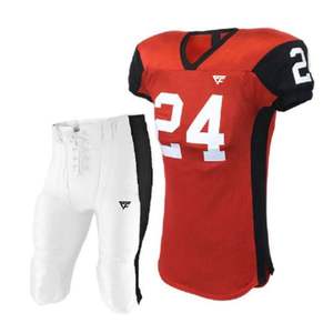 Nouvelle arrivée maillot de football américain brodé sur mesure ensembles de vêtements de sport respirants pour équipes de football vente en gros - Product Image 1