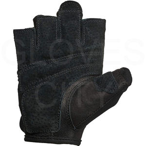 Gants de fitness demi-doigt en cuir confortables personnalisés pour la musculation et le matériel de gymnastique d'haltérophilie fabriqués par GLOVES City - Product Image 2