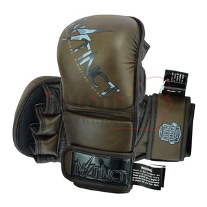 Professional Sparring MMA Gloves for Training and Kickboxing Genuine Leather Best Selling Half Finger Gloves with Double <b>Velcro</b> - Product Image 4