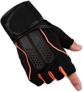 Weight Lifting Gloves Gym Gloves <b>Half</b> Finger Workout Gloves Breathable Fabric with Double Palm protection Layers on Cheap Price - Product Image 4