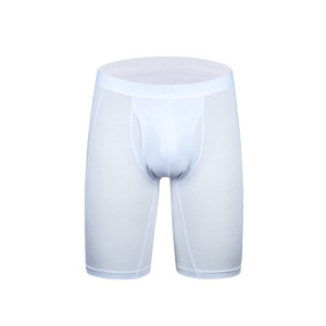 Calzoncillos bóxer de seda helada de color liso, sexys, sin costuras, para hombre, talla grande, en oferta OEM. - Product Image 3