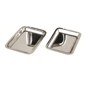 Plateau de service en acier inoxydable poli miroir, compatible lave-vaisselle, qualité alimentaire, sans BPA - Product Image 5