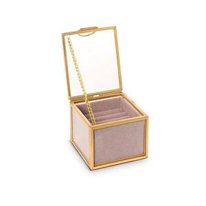 กล่องเก็บเครื่องประดับดีไซน์สุดพิเศษกล่องเก็บต่างหูแหวนแก้วและโลหะสำหรับใช้ในบ้าน - Product Image 2