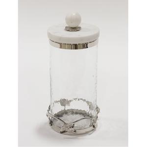 Bocaux de stockage modernes en verre et métal PC, ustensiles de cuisine, boîtes décoratives pour la nourriture et le thé, boîte à eau de fantaisie pour l'Inde - Product Image 1