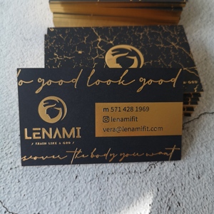Tarjeta de Visita de Papel de Lujo Personalizada YZJ con Impresión Tipográfica, Estampado en Caliente y Logotipo en Lámina Dorada - Origen Guangdong - Product Image 3
