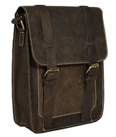 Tas Selempang Kulit Asli 100% Warna Coklat, Model Terbaru 2026, Kasual, Kecil, Buatan Tangan, Grosir, Untuk Pria