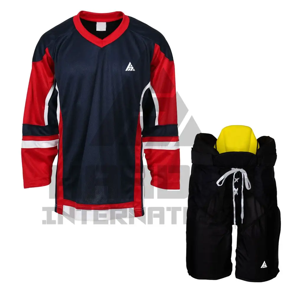 Benutzer definierte Sport bekleidung für Team Eishockey für Männer Hochwertige Eishockey Uniform Set Günstige Großhandel Eishockey Uniform