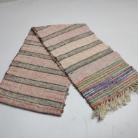 Écharpes en soie teintes en fil recyclé, faites à la main, personnalisées, durables, couleurs vives, techniques de tissage pour mariage, textiles de maison pour filles
