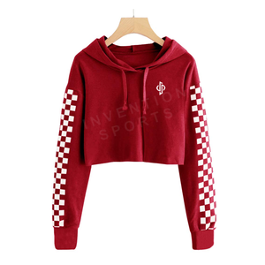 เสื้อฮู้ดและสเวตเตอร์สวมหัวสำหรับผู้หญิงเสื้อฮู้ดแขนโลโก้ตามสั่ง - Product Image 1