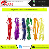 Cerceaux à rubans arc-en-ciel rythmiques de qualité supérieure, vente en gros pour produits de divertissement sportif, modèle Sahni Sports RGE-Ribon