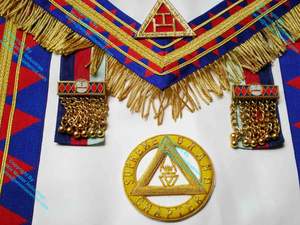 Delantal de regalia masónica, el mejor grand logia, Arco Real - Product Image 6