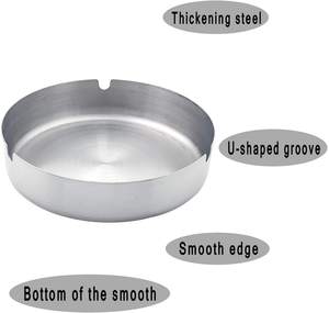 King International's Cendrier Portable en Acier Inoxydable de Haute Qualité Logo Personnalisable Meilleur Prix de Gros Hôtels Nouvel État - Product Image 5