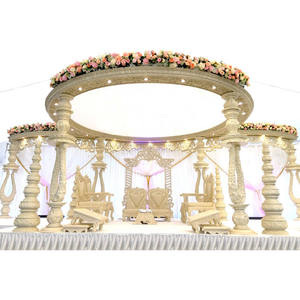 Dernier modèle de mandap de mariage en bois platine, artisanat de designer, mandap de mariage en bois FIJI, magnifique mandap de mariage en bois sculpté, Espagne - Product Image 1