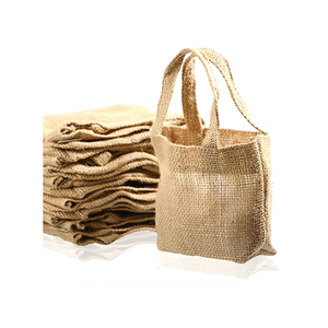 Sac fourre-tout de transport de Jute fait sur commande de luxe avec le sac de Jute d'achats de Logo - Product Image 4