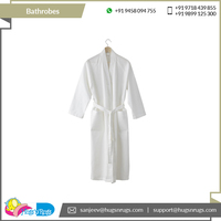 Albornoces de Lujo de Fabricante Indio, 380 g/m², Secado Rápido, Suaves, 100% Algodón, Unisex, Manga Larga, con Logotipo Personalizado, Marca XL para Hoteles