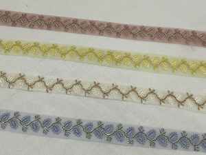 Fleurs brodées à la machine sur mesure, rubans et lacets ethniques indiens, en tailles et couleurs assorties pour robe de mariée, 100 pièces - Product Image 4