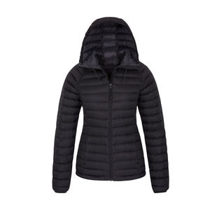 เสื้อแจ็คเก็ตบุนวมคอตั้งสำหรับผู้ชายเสื้อคลุมขนเป็ดสีดำผ้าโพลีเอสเตอร์ผ้า100% ฤดูหนาว - Product Image 1