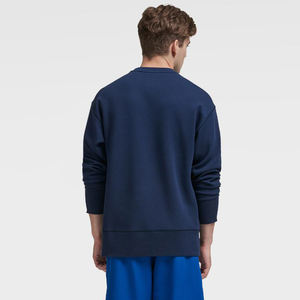 Sudaderas con capucha de cuello redondo sin mangas y hombros caídos de gran tamaño para hombre con logotipo personalizado, sudaderas de poliéster/algodón teñidas lisas para primavera - Product Image 5