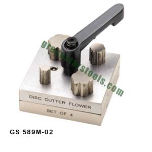 Flower Shape <b>Disc</b> Cutter Set of 4 With Lever GS 589M-02 Jewelry Tools for Jewellery Tools - Product Image 1