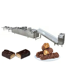 好味道巧克力酱棒机迷你能量棒生产线巧克力饼干包装机