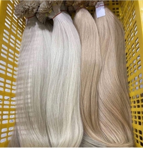 Chất Lượng Cao Mềm Mịn Sáng Bóng Việt Remy Phần Mở Rộng Tóc Keratin Phẳng I-U-V Tip Nguyên Cao Tỏa Sáng Mềm Mại Trinh Nữ Tóc Con Người - Product Image 3