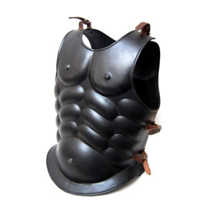 Conjunto de Armadura Muscular Real Griega con Casco Corintio, Armadura Corporal Romano-Griega Funcional, Disfraz de Guerrero para Halloween a Precio Económico - Product Image 4