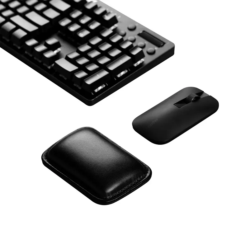 Best Stock Custom Ergonomic Memory Foam Enlarge Gel Hand Arm Palm Wrist Rest Support Gaming Mouse Keyboard Pad For Computer Desk