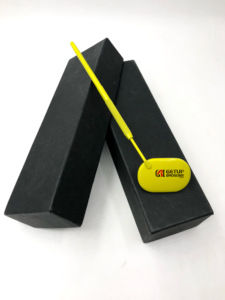 High Product Professional Yellow Powder Coating Eyelash Extension <b>Mirror</b> Stainless Steel <b>With</b> Your Own Custom Logo Beauty Tools - Product Image 2