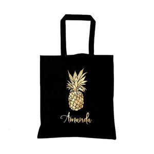 Bolsas de compras de algodón reutilizables ecológicas de la mejor calidad Logotipo de color personalizado Estilo manejado Certificado ISO9001 Promocional - Product Image 4