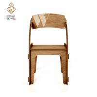 Chaise de cuisine moderne incroyable, dossier solide en bois de bouleau résistant, système d'assemblage de 12 mm, assise en coton, utilisation dans le salon. Fabriqué en Italie