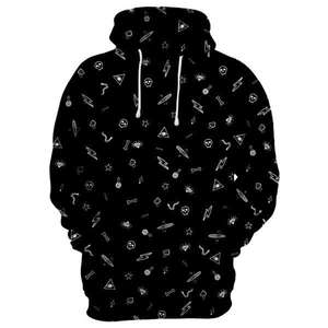 Sudadera con capucha de gimnasio para hombre, logo personalizado impreso, OEM, de buena calidad - Product Image 5