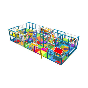 Aire de jeux intérieure 10x5x2.5m avec piscine à balles de personnages joyeux pour centres commerciaux et zones résidentielles - Product Image 1