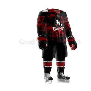 ชุดยูนิฟอร์มฮ็อกกี้น้ำแข็งผ้าเจอร์ซีย์และกางเกง,เครื่องแบบฮ็อกกี้น้ำแข็งสีระเหิดตามสั่ง - Product Image 5