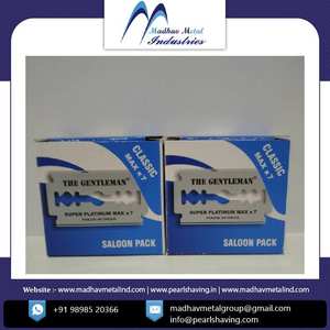 Maquinilla de Afeitar de Doble Hoja Super Platinum 500, Paquete de Salón de Belleza, Alta Calidad, Mejor Precio, Vendedor Directo Madhav Metal - Product Image 3