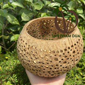Handmade Coconut <b>Lamp</b> Handmade <b>Lamp</b>/Decorative <b>Lamp</b> Made in Vietnam/Art <b>Lamp</b> Coconut Shell <b>Lamp</b> Eco Friendly Coconut Bowl - Product Image 5