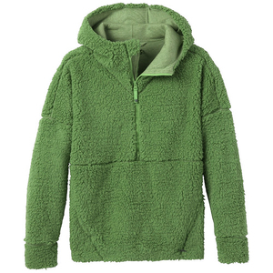 Sweat à capuche à demi-fermeture éclair avec logo personnalisé sweat-shirt à demi-fermeture éclair de couleur unie impression en relief motif de créateur hiver sweat à capuche vierge de base - Product Image 1