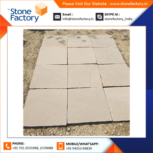 Anti-Slip Paving Surface Slabs Autumn Brown Patio Pack <b>Sandstone</b> With Bush Hammered Surface for Beautiful Texture - Product Image 2