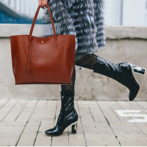 Sacs à bandoulière en cuir pour femmes/Sacs fourre-tout avec fermeture éclair, collection artisanale - Product Image 1