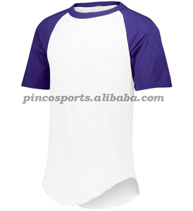 Camiseta de béisbol de manga corta para hombre, camisa de manga raglán Con parte inferior redondeada - Product Image 4