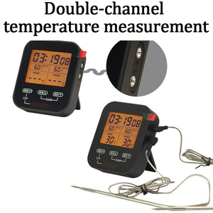 EMAF Household Kitchen Digital <strong>Cooking</strong> <strong>Thermometer</strong> Microwave Oven <strong>Thermometer</strong> 2 Channel Food Bbq Meat <strong>Thermometer</strong> with Backlight - Product Image 3
