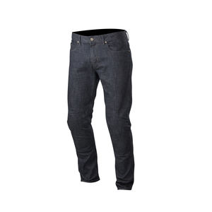 Jean brodé droit taille haute délavé à la pierre et lavé à la lumière de haute qualité pour garçons motocyclistes pour la moto - Product Image 4