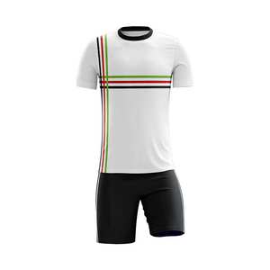 Conjuntos de Uniformes de Fútbol Cortos de Verano Transpirables de Secado Rápido de Spandex/Algodón, Nombres/Números de Equipo Personalizados, Impresión Digital, Servicio OEM para Adultos - Product Image 5