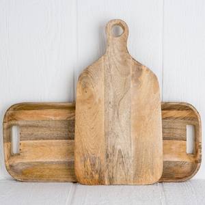 Plateaux de service en bois personnalisés, fournitures d'hôtel et de mariage, plateaux élégants, bac en bois naturel sculpté à la main, bon marché, 12 pièces - Product Image 4