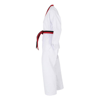 Usine directe de haute qualité Logo personnalisé Taekwondo Arts martiaux porter OEM costumes de karaté y compris la ceinture vente en gros