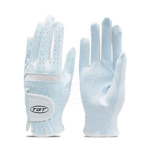 Guantes de golf de piel de oveja zurdos personalizables para hombres Guantes de golf de cuero aplicables al aire libre del fabricante de Pakistán - Product Image 5