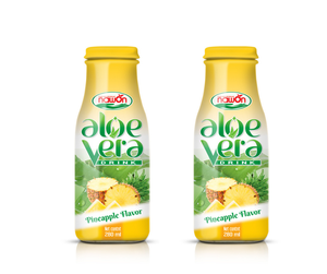 Jugo de Aloe Vera NAWON de Marca Privada, 280 ml, Recién Exprimido, Esterilizado, 70% de Pureza, 10 Brix, Bebida en Botella de Vidrio, Venta al Por Mayor, OEM - Product Image 3