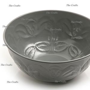 Cuenco decorativo redondo de la mejor calidad en hierro color beige para servir comida, accesorio para mesa. - Product Image 4