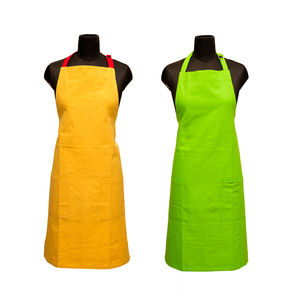 Woven 100% Cotton Sleeveless <b>Apron</b> <b>Kitchen</b> Chef <b>Apron</b> 2 Pockets Solid Color Adjustable Strap Custom Logo Bulk OEM India - Product Image 1
