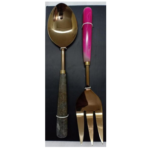 Cubiertos de acero inoxidable con resina, juego de cubiertos de nuevo diseño para uso doméstico, juego de cubiertos, cubiertos de viaje, recién llegados - Product Image 5