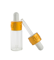 Flacon compte-gouttes en verre de 5 ml pour huile essentielle, mini format promotionnel, avec compte-gouttes métallique, sérigraphié, origine Jiangsu, pour sérum et huile de soin de la peau